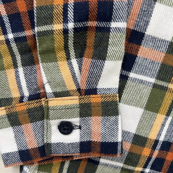 Levi’s Boys Plaid Long Sleeve Button Up Shirt Size Large 10/12 Fleece NEW - Picture 4 of 7